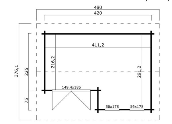 Anneks Lillesand 13,4m²