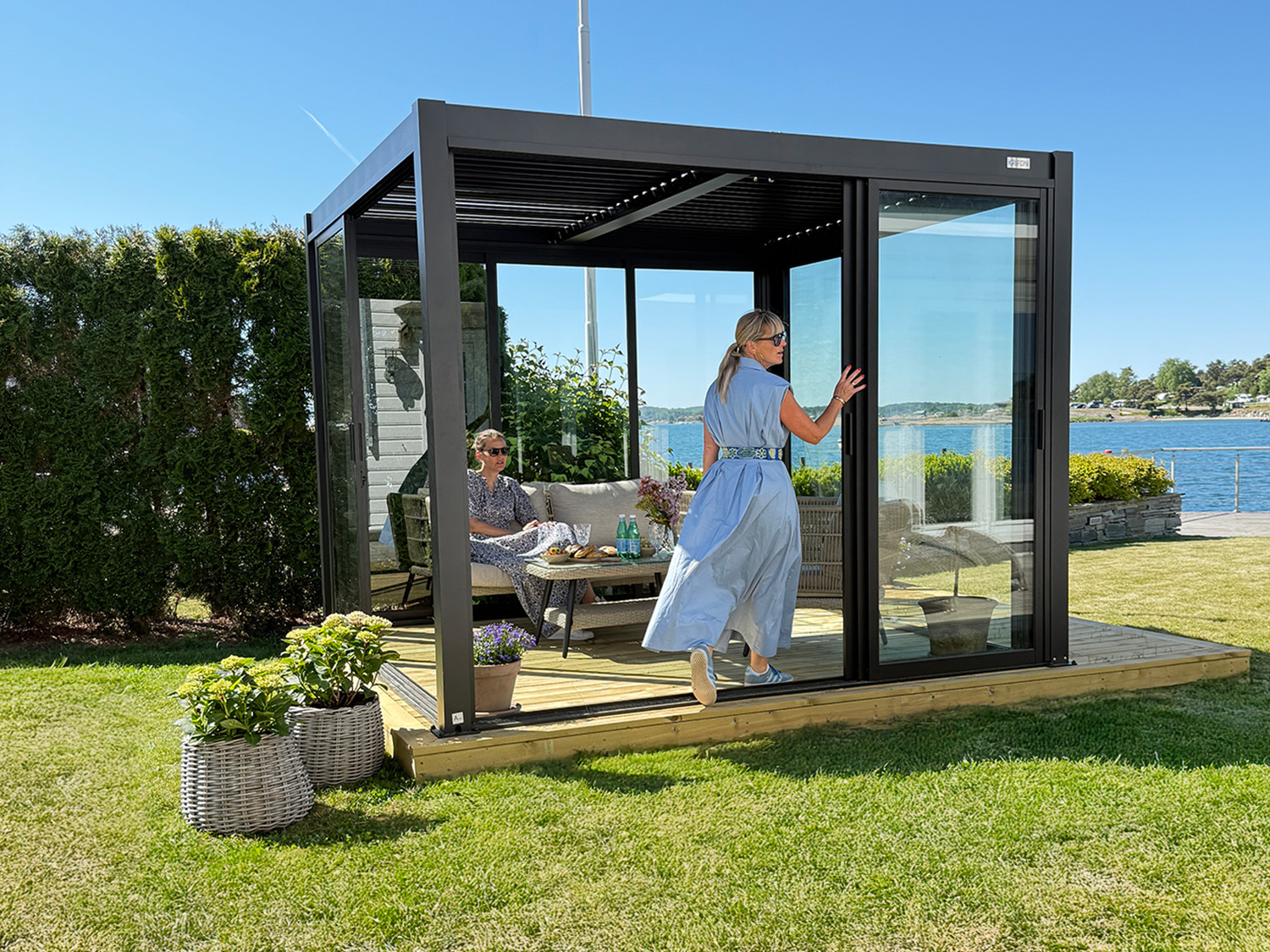 Pergola i Sandefjord – en lun uteplass ved sjøen