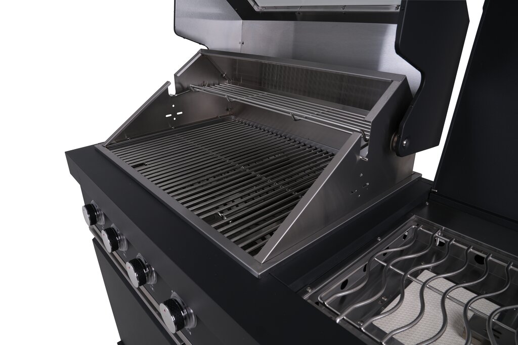 Komplett utekjøkken med grill, kjøleskap og vask sort - Bilde 11