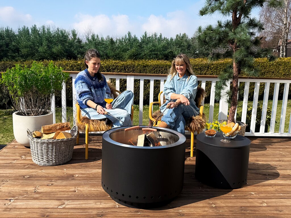 Smokeless bålpanne 71cm sort - Bilde 1