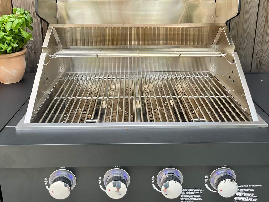 Komplett utekjøkken med grill, kjøleskap og vask sort - Bilde 7