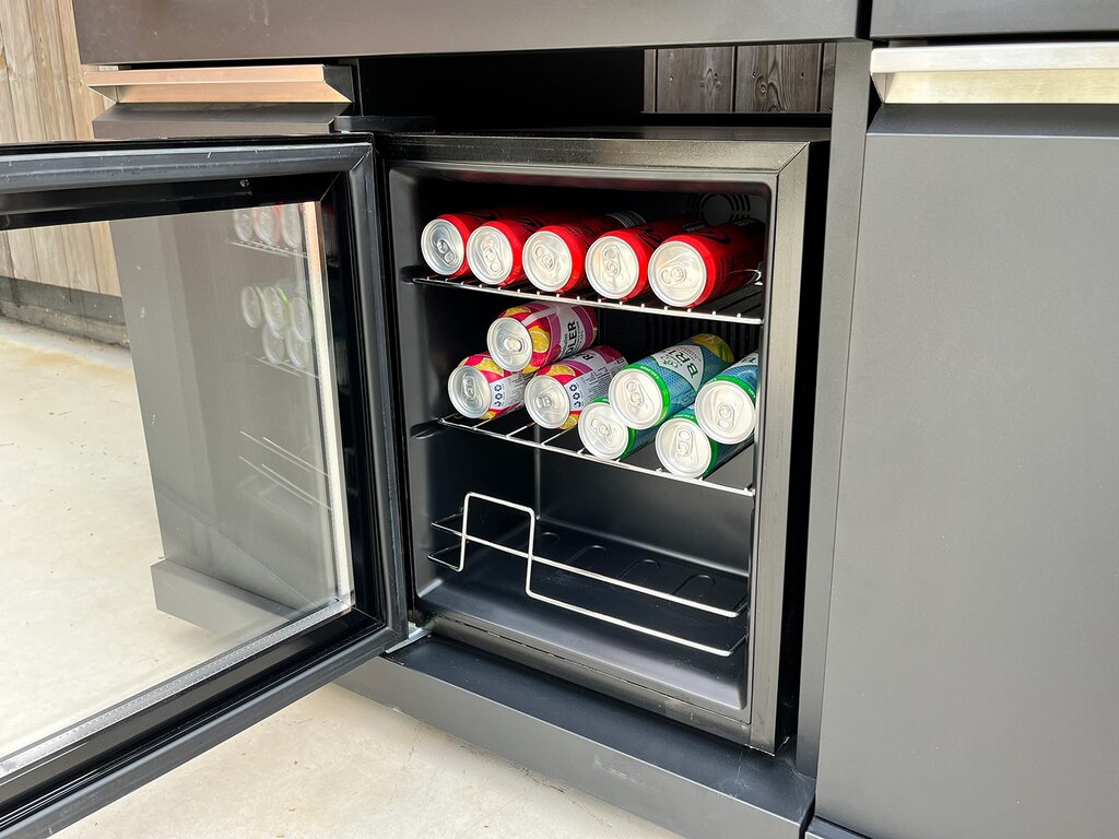 Komplett utekjøkken med grill, kjøleskap og vask sort - Bilde 4