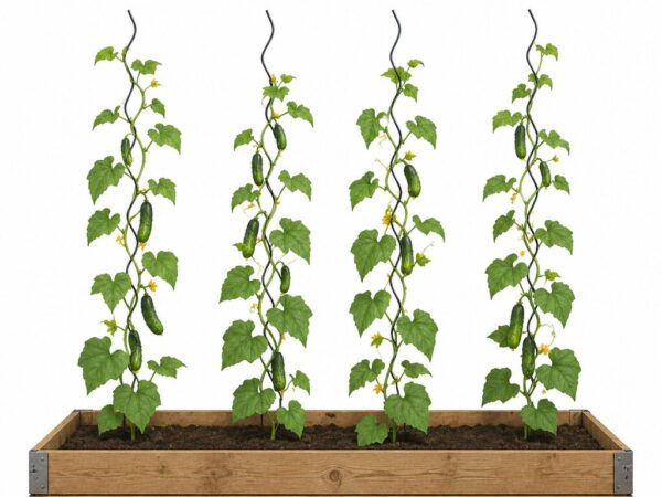 Plantespiral 4 stk Sort