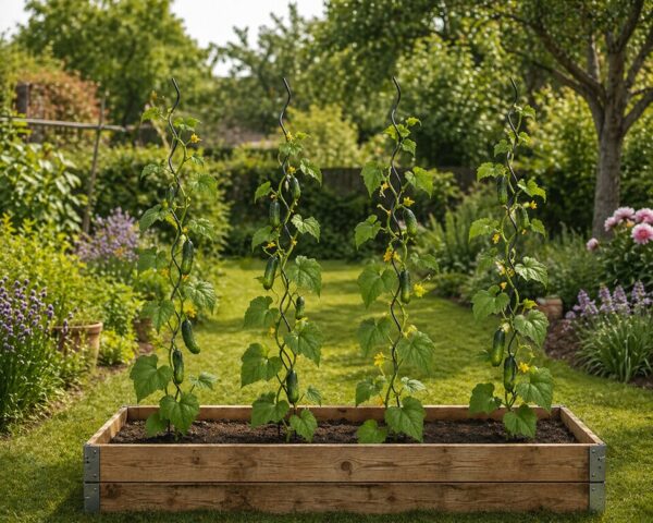 Plantespiral 4 stk Sort