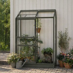 Drivhus Royal Well Spirehuset 0,91m² Olivengrå