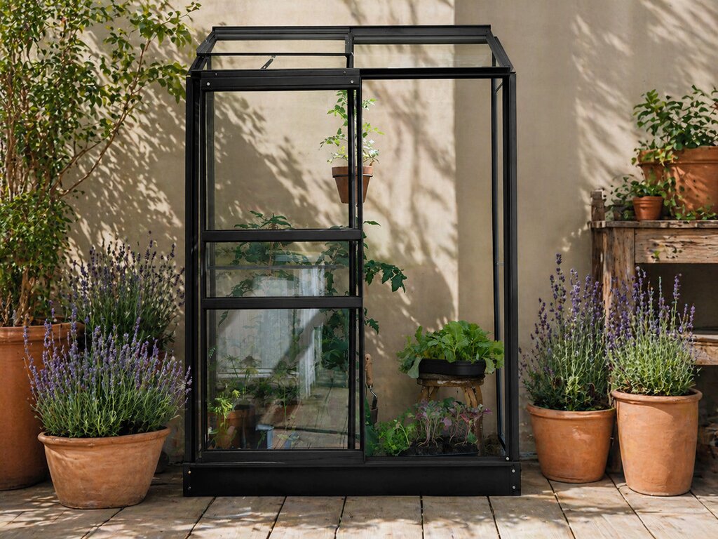 Drivhus Royal Well Spirehuset 0,91m² Sort - Bilde 2