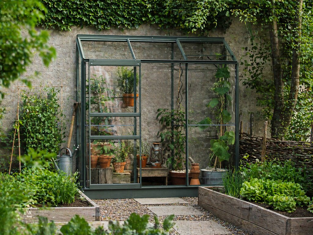 Drivhus Royal Well Spirehuset 1,34m² Olivengrå - Bilde 3