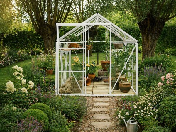 Drivhus Royal Well Spire 7,2m²  Hvit