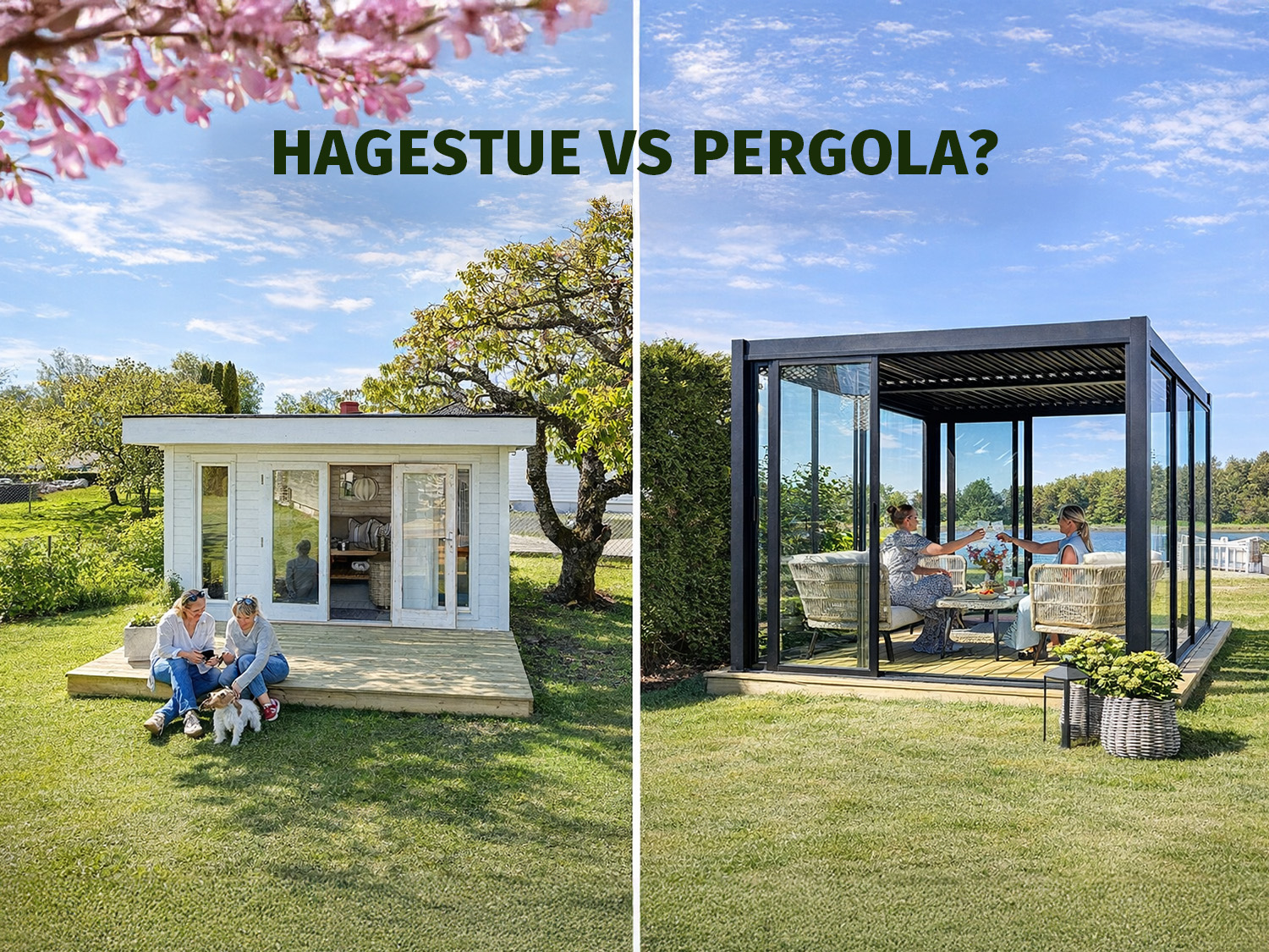 Pergola vs hagestue – hva bør du velge?