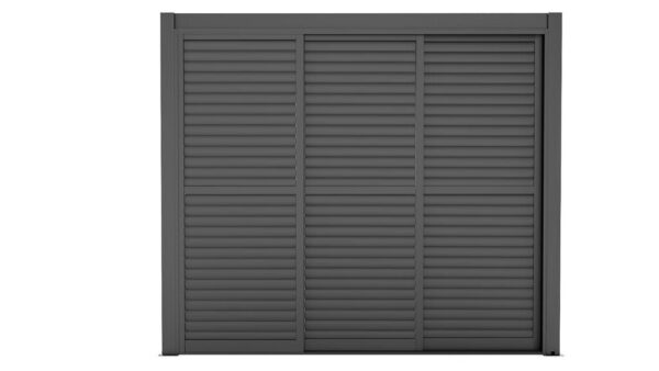 Pergola skyvedør lamell 270x218 sort