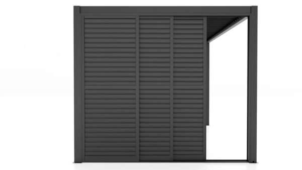 Pergola skyvedør lamell 270x218 sort