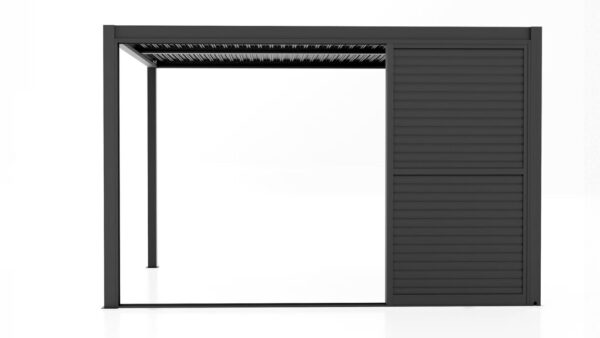 Pergola skyvedør lamell 270x218 sort
