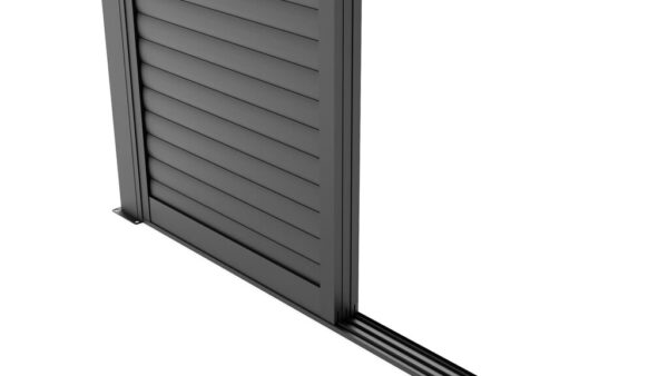 Pergola skyvedør lamell 270x218 sort
