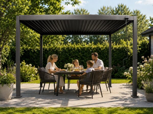 Pergola Husøy 3x4m sort