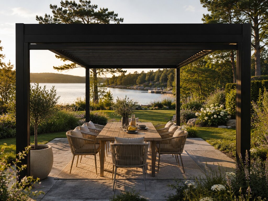 Pergola Husøy 3x4m sort - Bilde 3