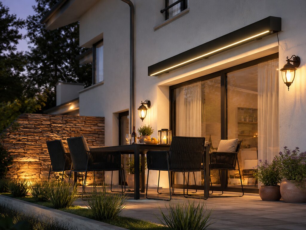 Premium elektrisk markise med LED – 395x300 cm - Bilde 3