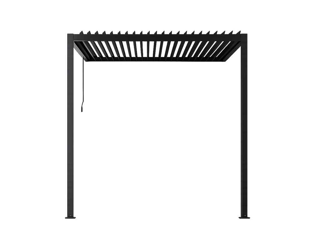 Pergola veggmontert Sørøya 3x3m sort - Bilde 2
