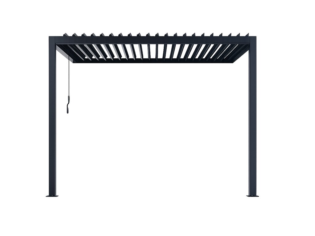 Pergola veggmontert Sørøya 4x3m sort - Bilde 2