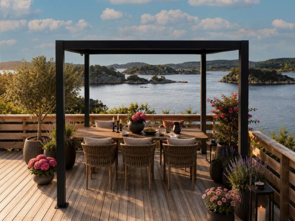 Pergola Sørøya 4x4m sort