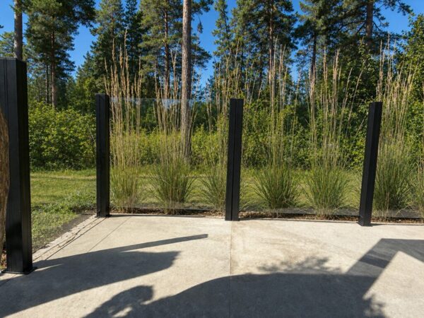 Glassgjerde hev/senk 123x110/180 cm