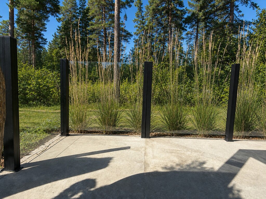 Glassgjerde hev/senk 123x110/180 cm - Bilde 1
