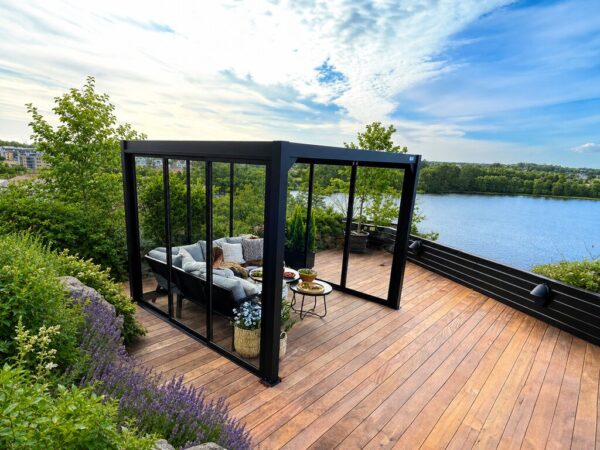 Pergola Sørøya 3x3m sort