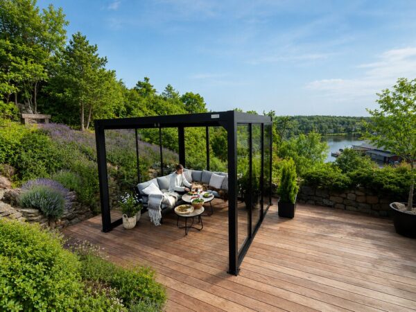 Pergola Sørøya 3x3m sort