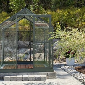 Drivhus Royal Well Solstuen 6,1m² Olivengrå