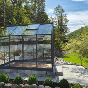 Drivhus Royal Well Solstuen 6,1m² Olivengrå